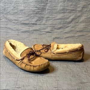 UGG Brown Suede Moccasin Slippers